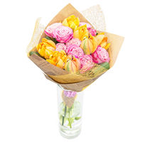 Bouquet of roses and tulips Spring - view more
