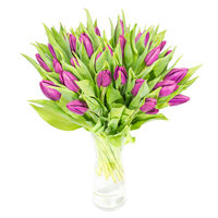 Букет  из фиолетовых тюльпанов Фиолетовые Тюльпаны - смотреть подробнее