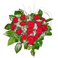 Heart of red roses Valentinee - view more