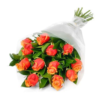 Bouquet of orange roses Joyful Roses - view more
