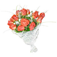 Bouquet of orange roses Sincere Smile