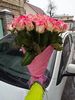 фото букета из 41 розовой розы, доставка в Киеве, Украина