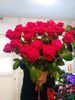 Photo 1. Bouquet of 29 long red roses delivered in Dnepr, Ukraine