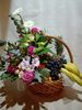 Photo 2. Delivery of fruit-flowers basket to Kiev, Ukraine. florist.com.ua