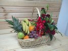 Photo 1. Delivery of fruit-flowers basket to Kiev, Ukraine. florist.com.ua